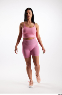 Reeta  1 dressed front view pink short leggings pink…